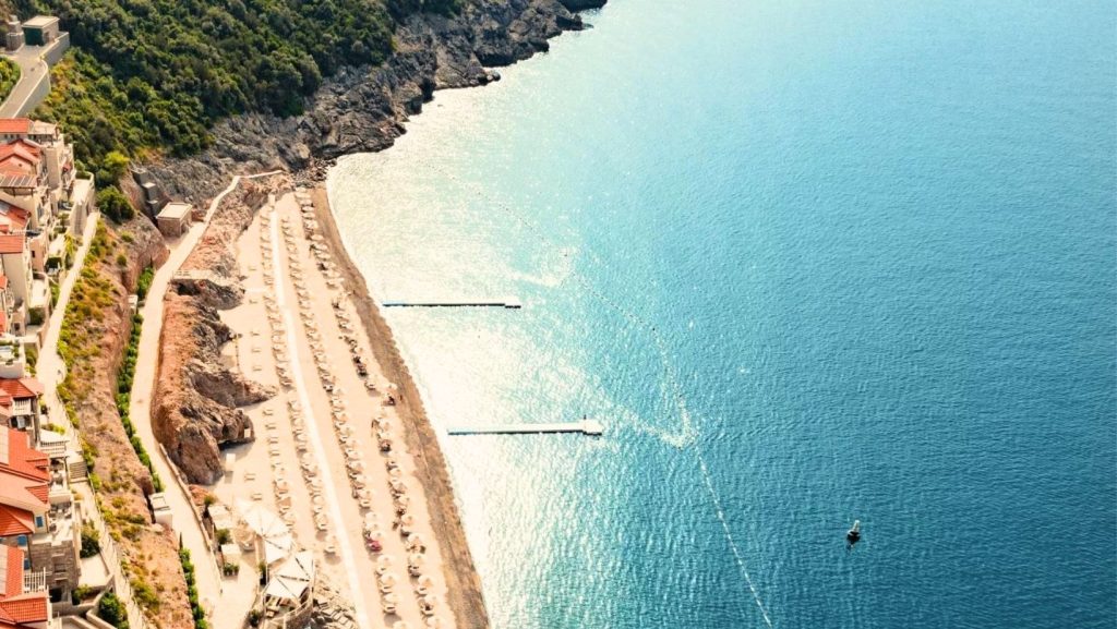 Lustica Bay Beach