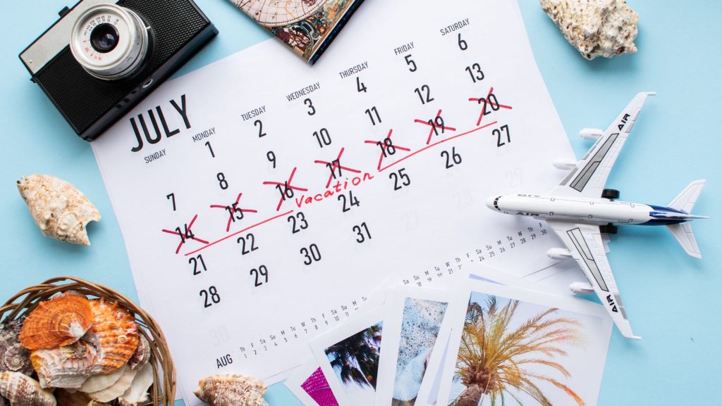planning beach vacation