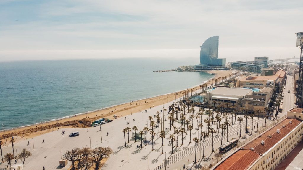 Barceloneta Beach, A Dash of Urban Vibes: Barcelona, Spain