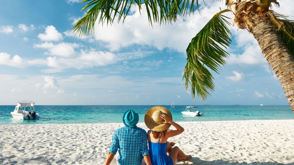 Man and Women and beach vacation